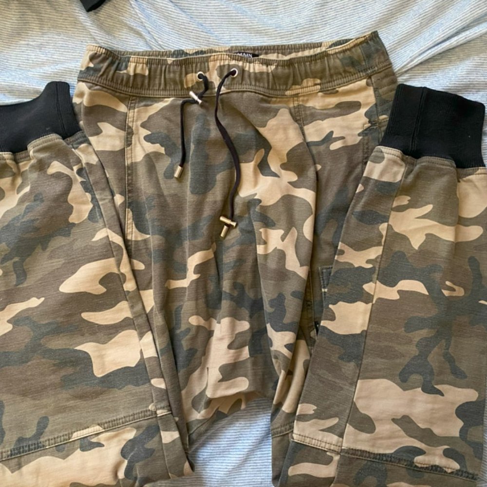 Balmain joggers pants slouch fit camo RARE